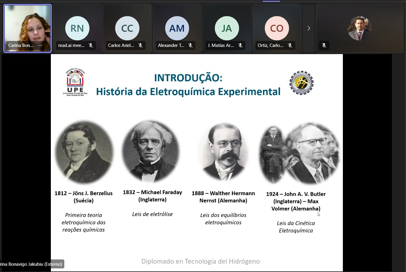 Diplomado en Tecnología del Hidrógeno: Primera clase del Módulo 5